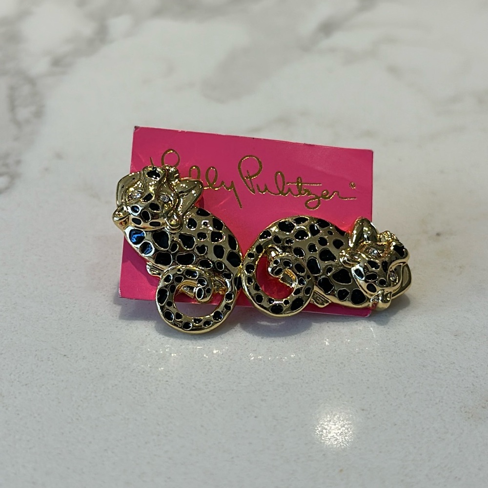 Brand new Lilly Pulitzer earrings- Leopards